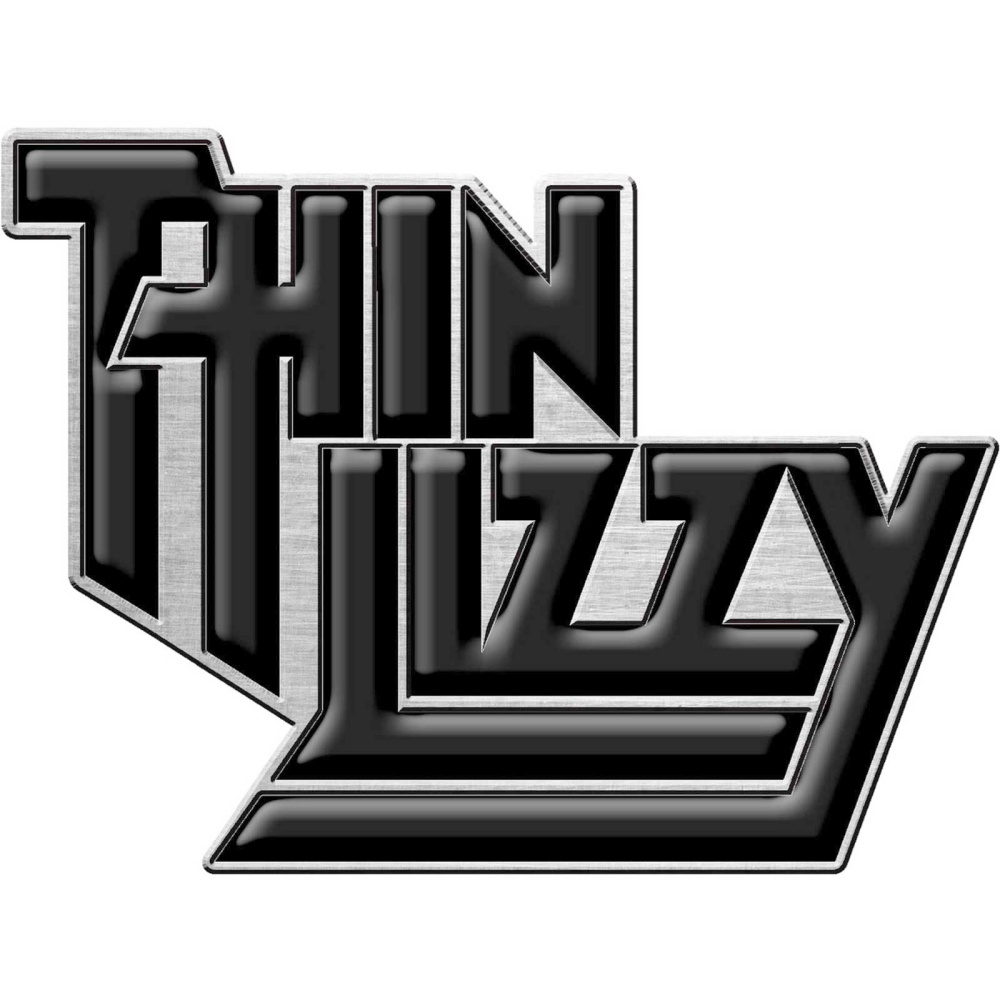 Thin Lizzy - Logo Pin - Zwart/Zilverkleurig